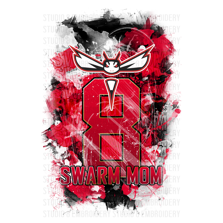 Template #109 - Swarm - Color Splash Sports Team