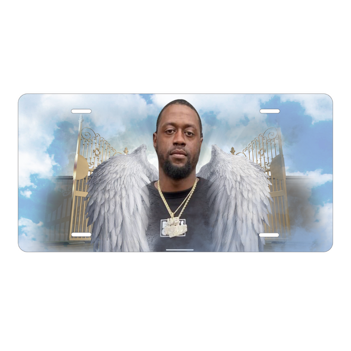 Golden Gate Angel Wings Memorial Custom License Plate