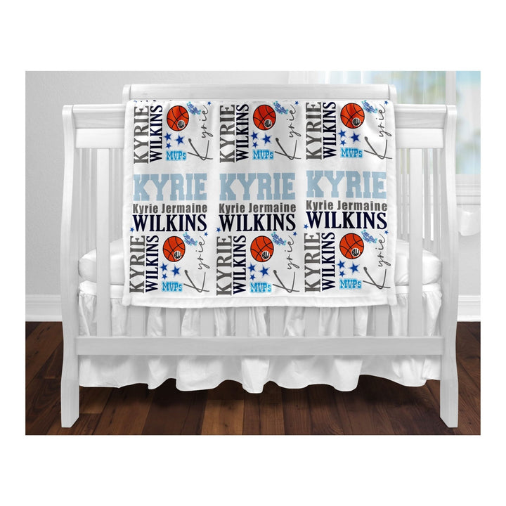 Name Monogram Baby Blanket (MVP Allstar)