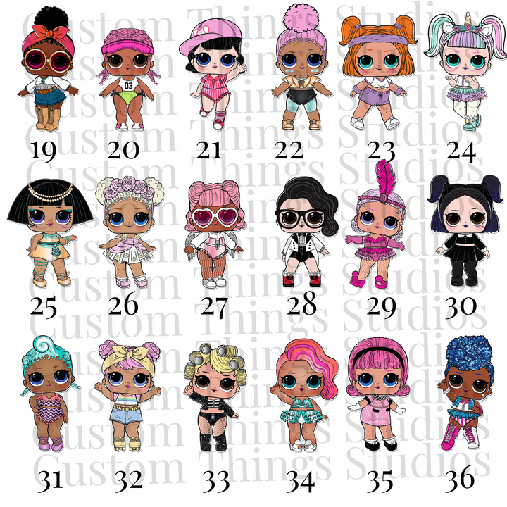 LOL Dolls Inspired Birthday Shirt, Custom Birthday Shirt for Girls, Family Shirts, personalized birthday shirt