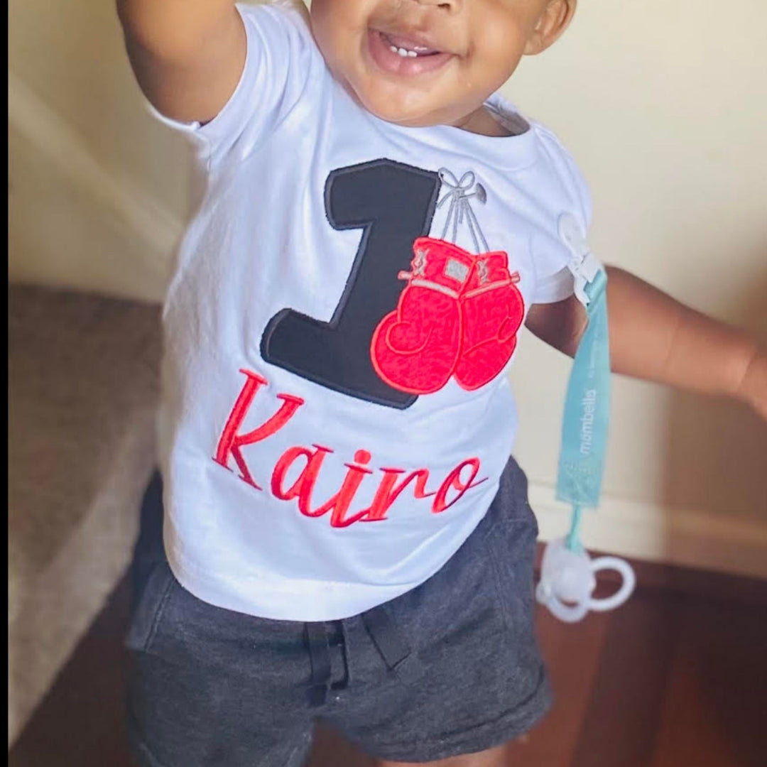 Kids Boxing Birthday Shirt | Birthday Outfit | Personalized Birthday Gift | Boxing Theme Birthday
