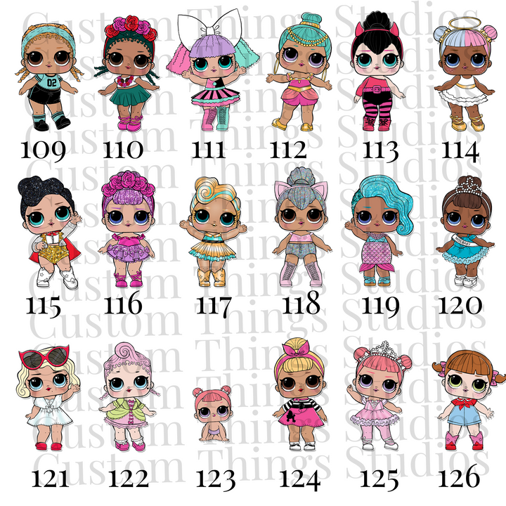 LOL Dolls Inspired Birthday Shirt, Custom Birthday Shirt for Girls, Family Shirts, personalized birthday shirt