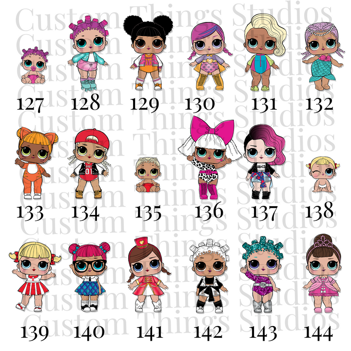 LOL Dolls Inspired Birthday Shirt, Custom Birthday Shirt for Girls, Family Shirts, personalized birthday shirt
