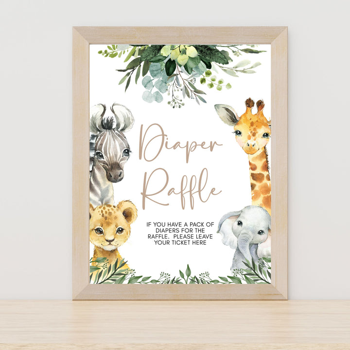 Safari Animal Baby Shower Invitation | Wild one invite | Jungle baby shower Invitation | Zoo Animal Baby Shower Invitation.
