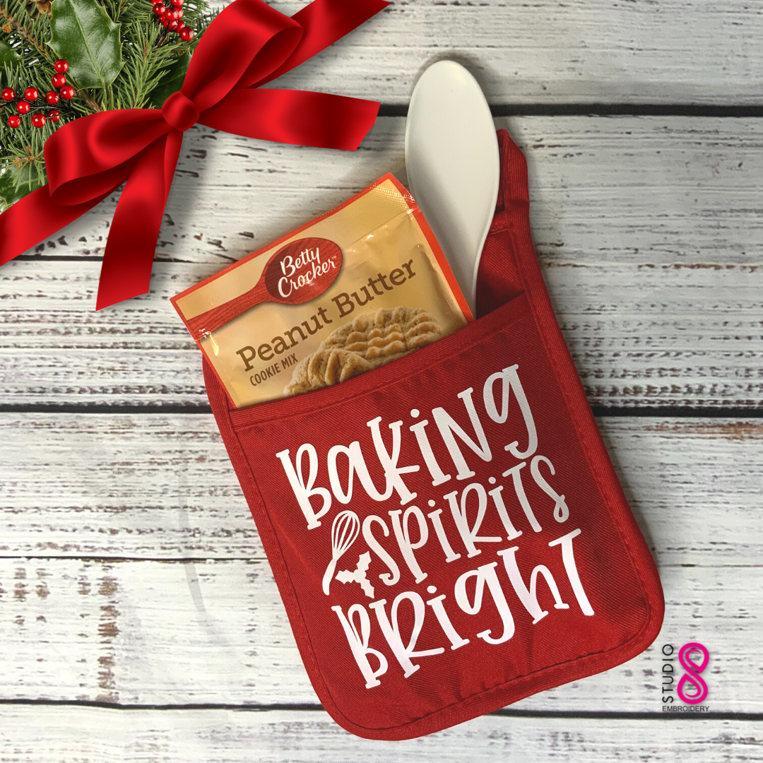 Christmas Potholder | Stocking Stuffer | Co-Worker Gift | Holiday Gifts under $10.00