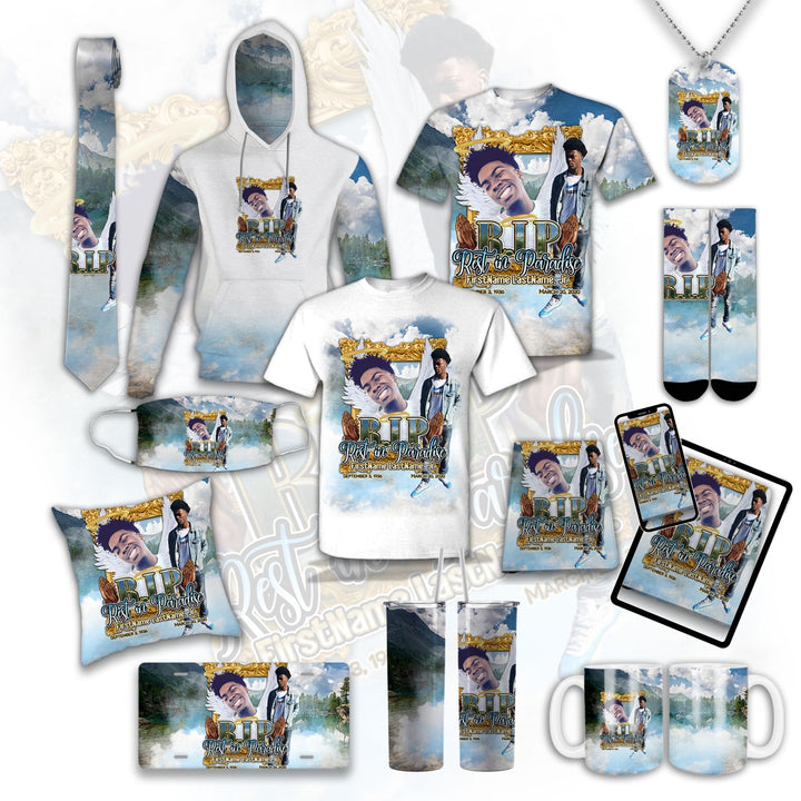 Custom Memorial Template - Golden Lake Frame
