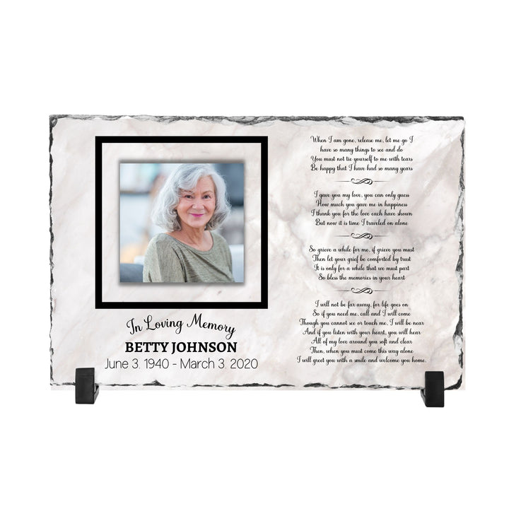 Custom Memorial Stone Plaque | When I'm Gone (In Loving Memory)