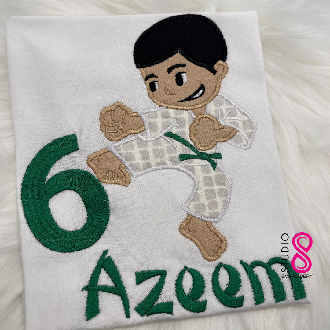 Karate Birthday Shirt | Age Birthday Shirt | Birthday Outfit | Personalized Birthday Gift | Boy Theme Birthday