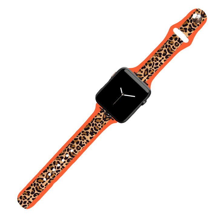 Orange Leopard Watch Bank