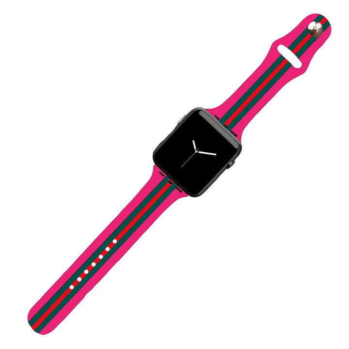 Red & Green Stripe Watch Bank