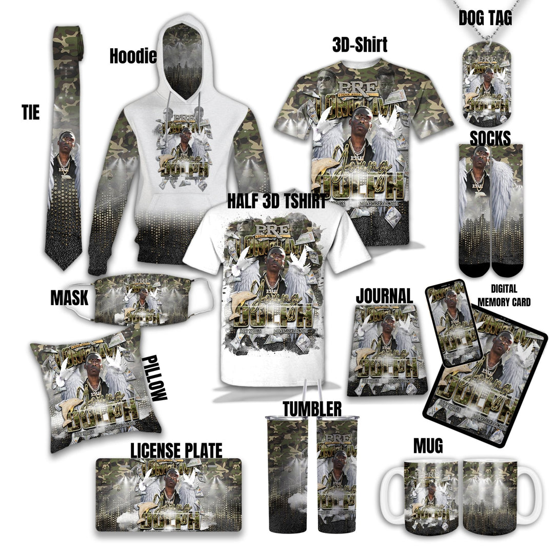 Custom Memorial Template - Rockstar "Young Dolph Inspired"