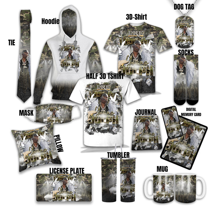 Custom Memorial Template - Rockstar "Young Dolph Inspired"