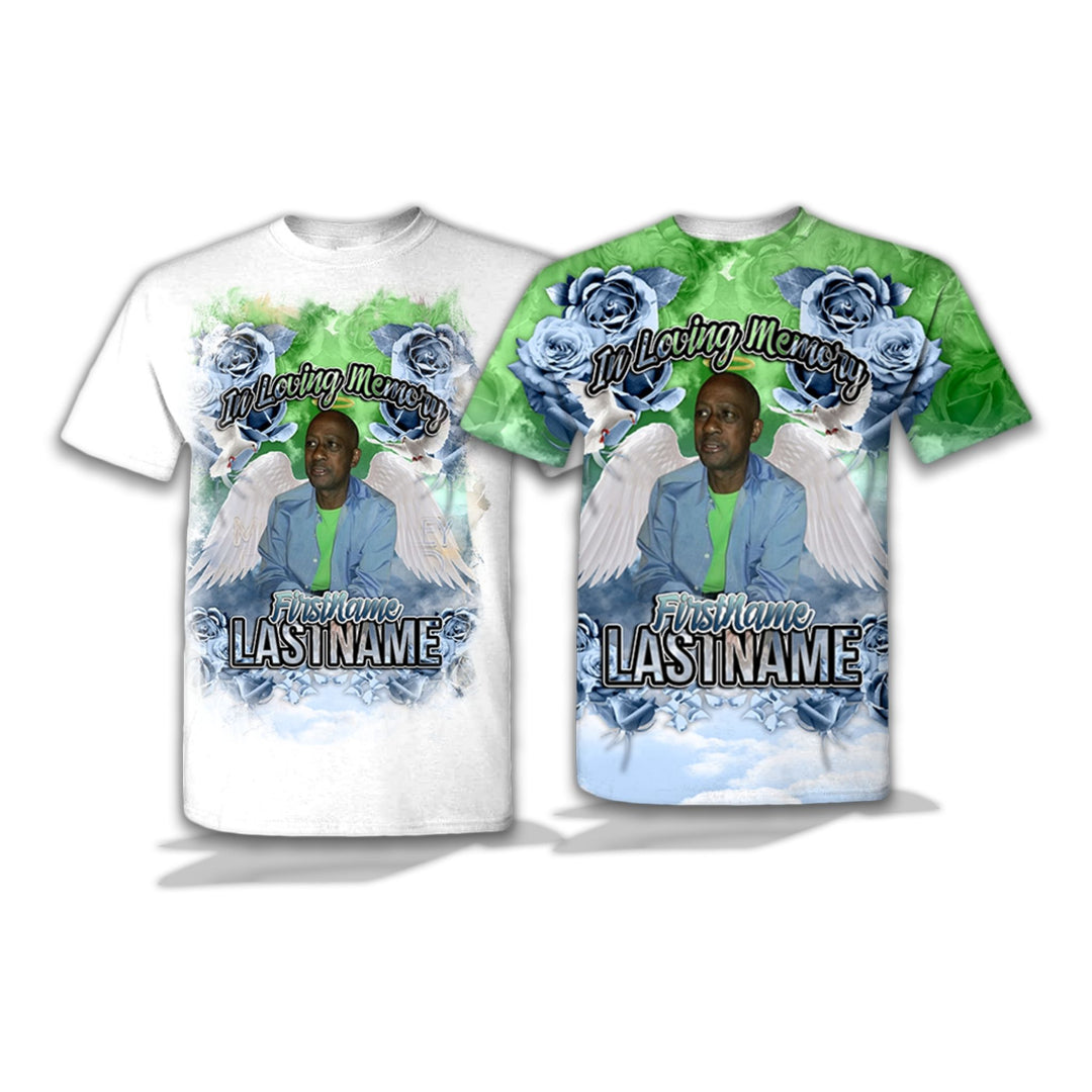Custom Memorial Template - Roses