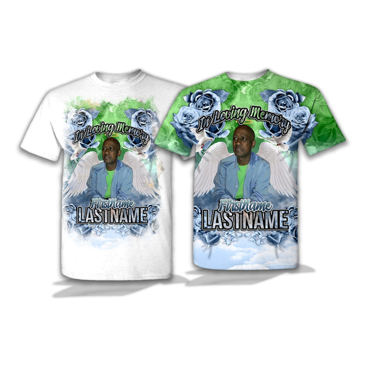 Custom Memorial Template - Roses