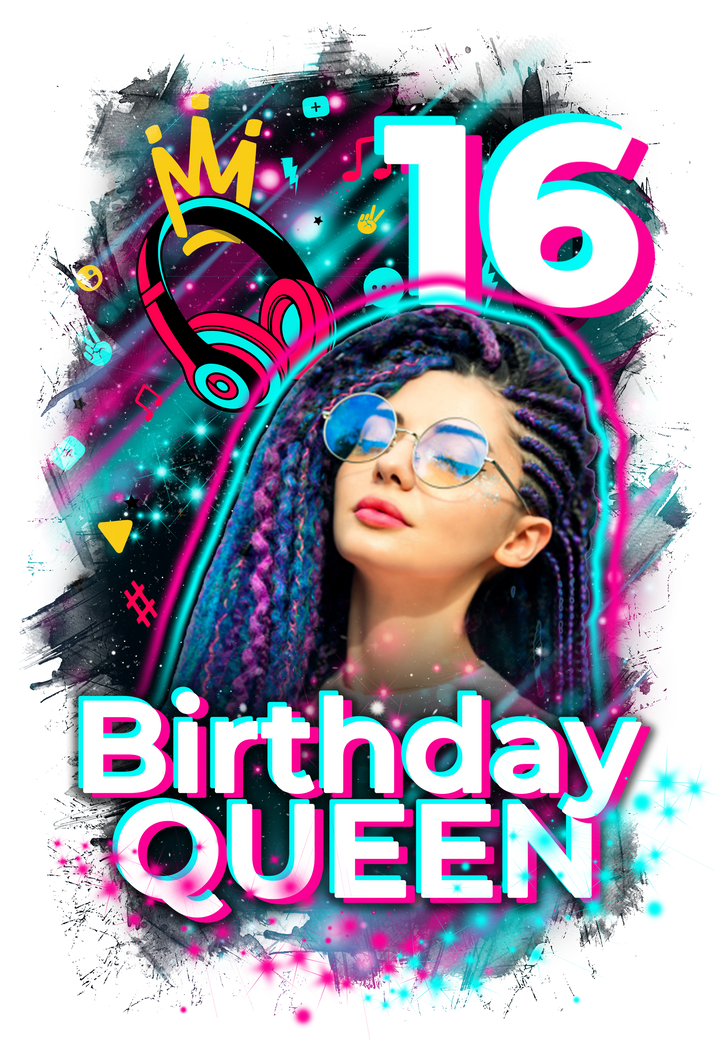 Tik Tok Inspired Birthday Queen Shirt