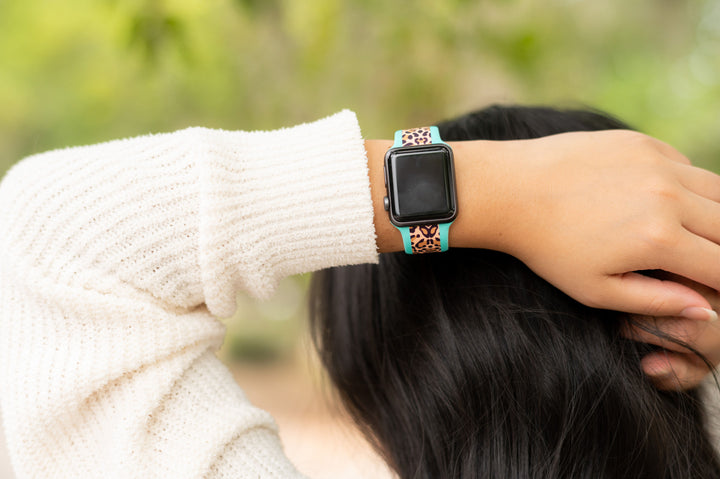 Mint Leopard Watch Bank