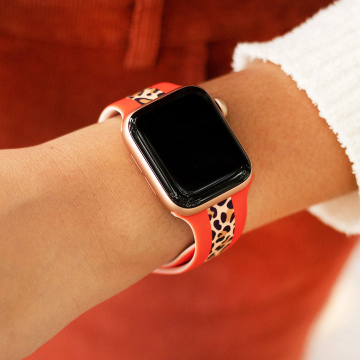 Orange Leopard Watch Bank