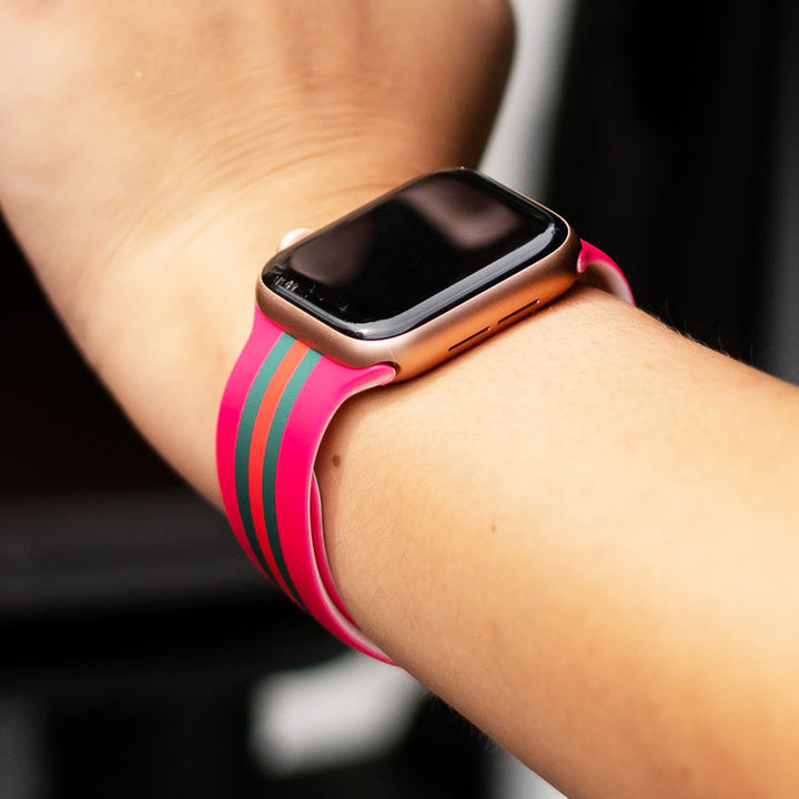 Red & Green Stripe Watch Bank