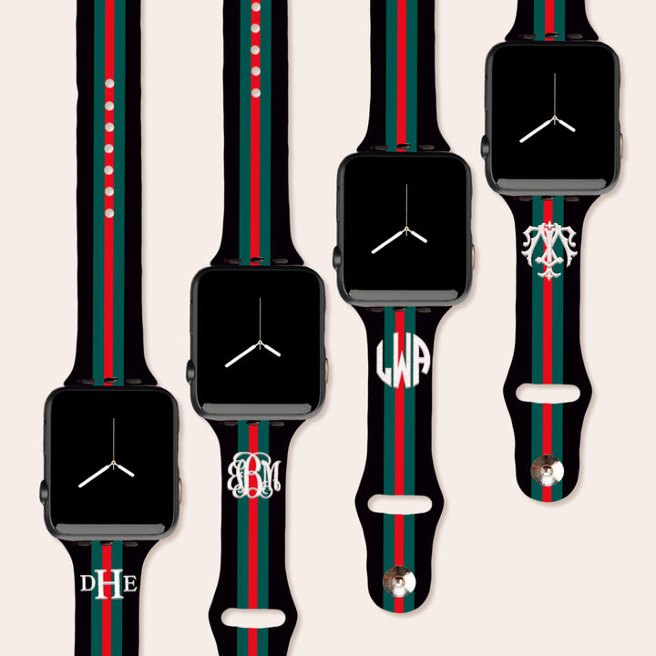 Designer Stripe Black Watch Bank
