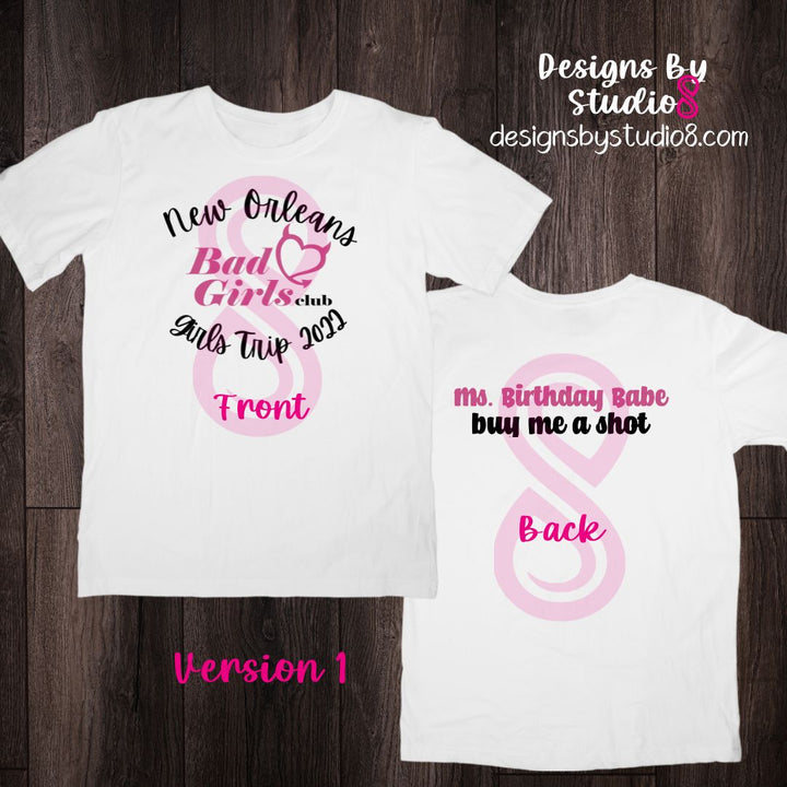 CUSTOM ORDER: BCG NEW ORLEANS GIRLS TRIP