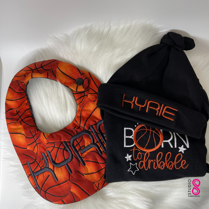 Personalized baby gown | Newborn Outfit (Born to Dribble)