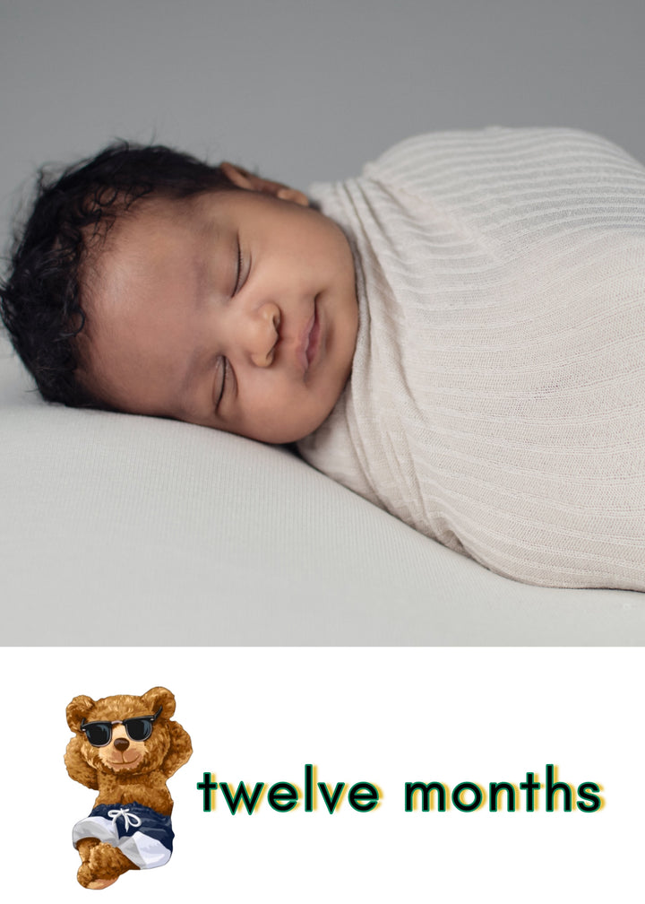 Chill Teddy Bear 12-Mth Growth Cards