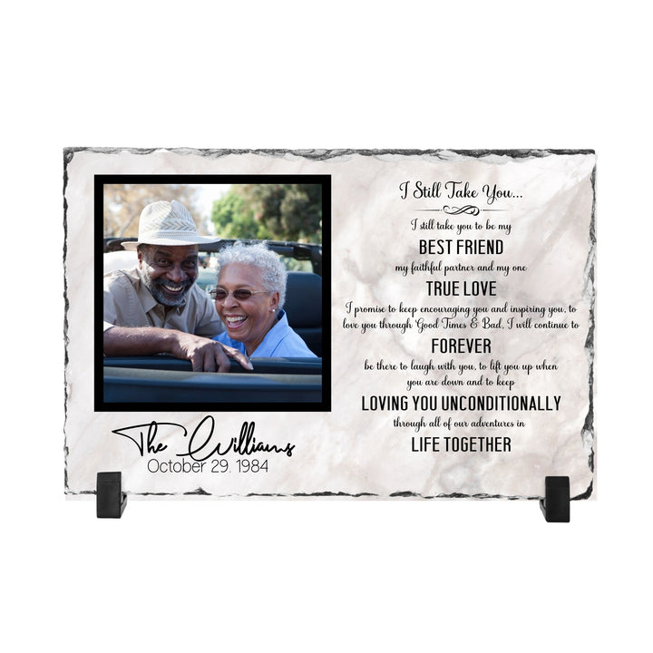 Custom Wedding Couple Stone Plaque | I Still Take You