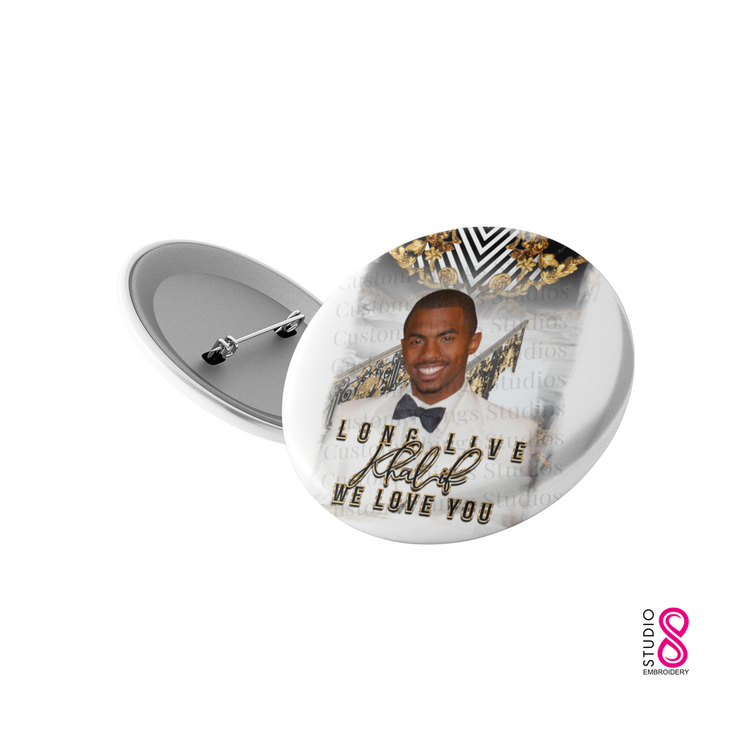 Golden Chains Memorial Custom Pinback Button