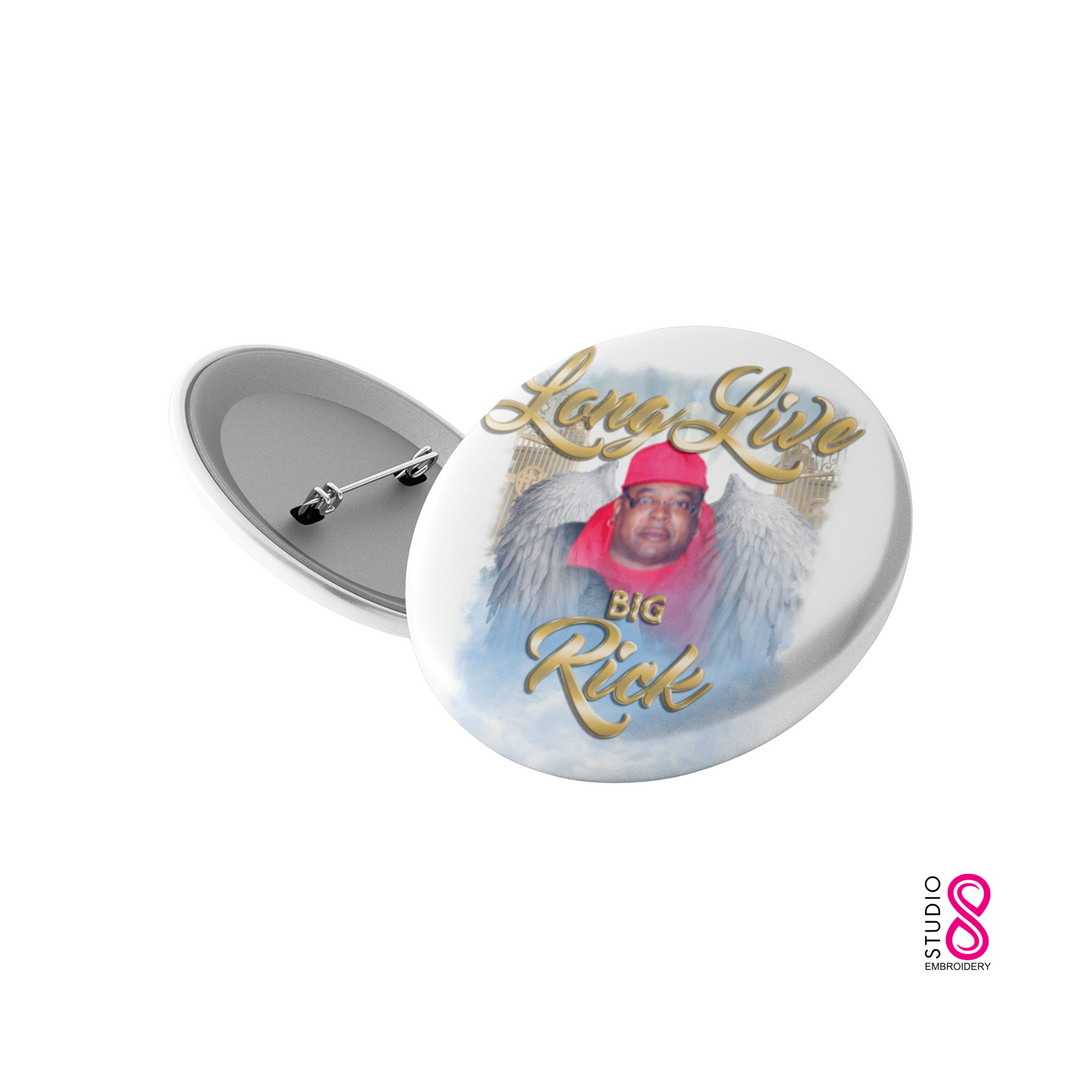 Angel Wings Memorial Custom Pinback Button