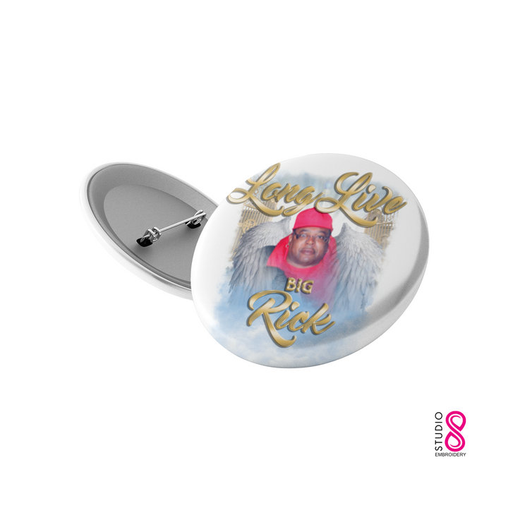 Angel Wings Memorial Custom Pinback Button
