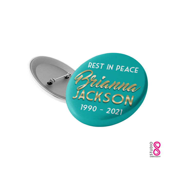 RIP Memorial Custom Pinback Button