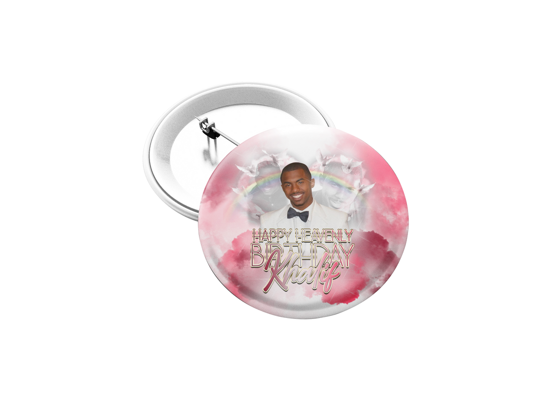 Template 131 Memorial Custom Pinback Button