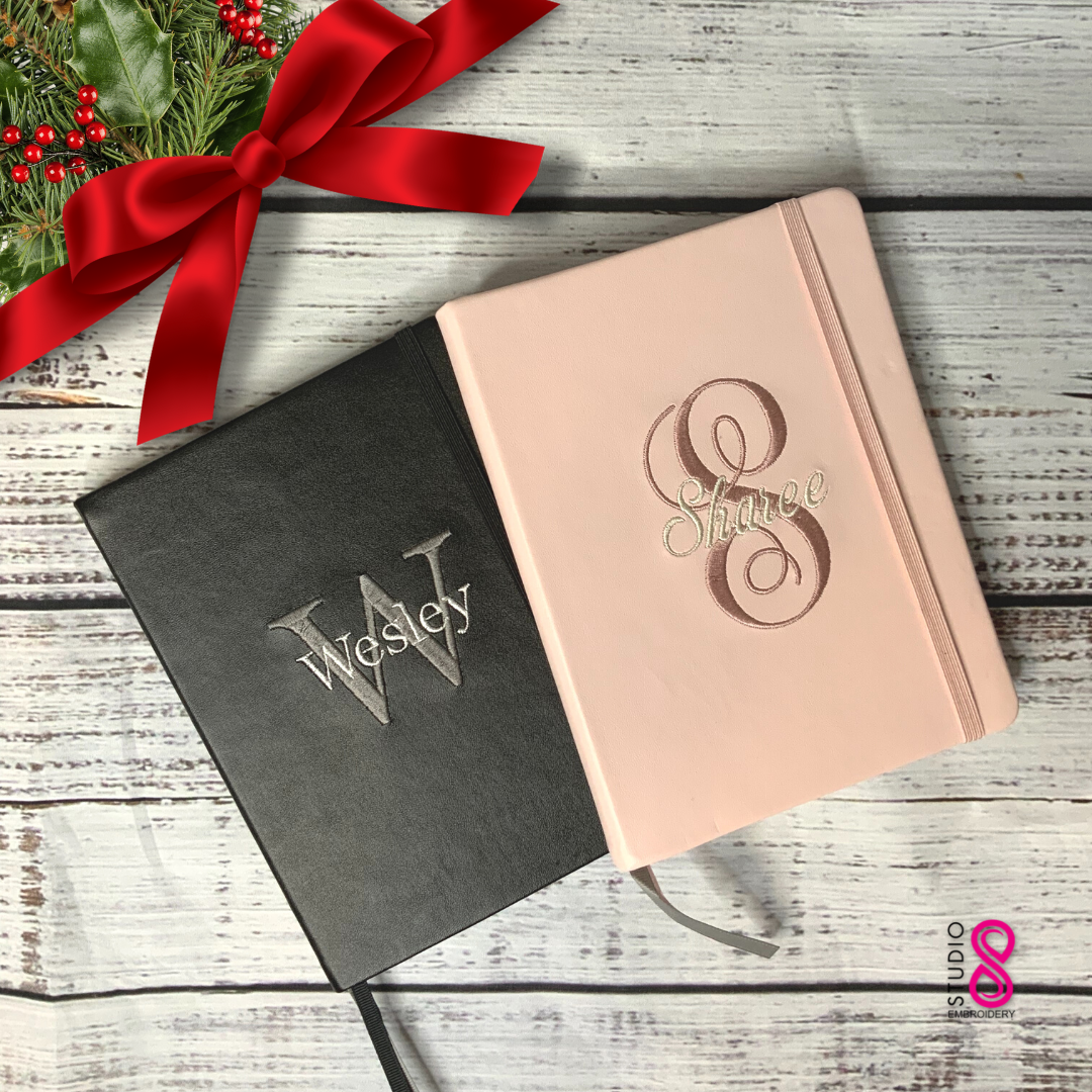 Personalized Journal | Embroidered Journal | Gifts for Him | Gifts for Her | Holiday gift