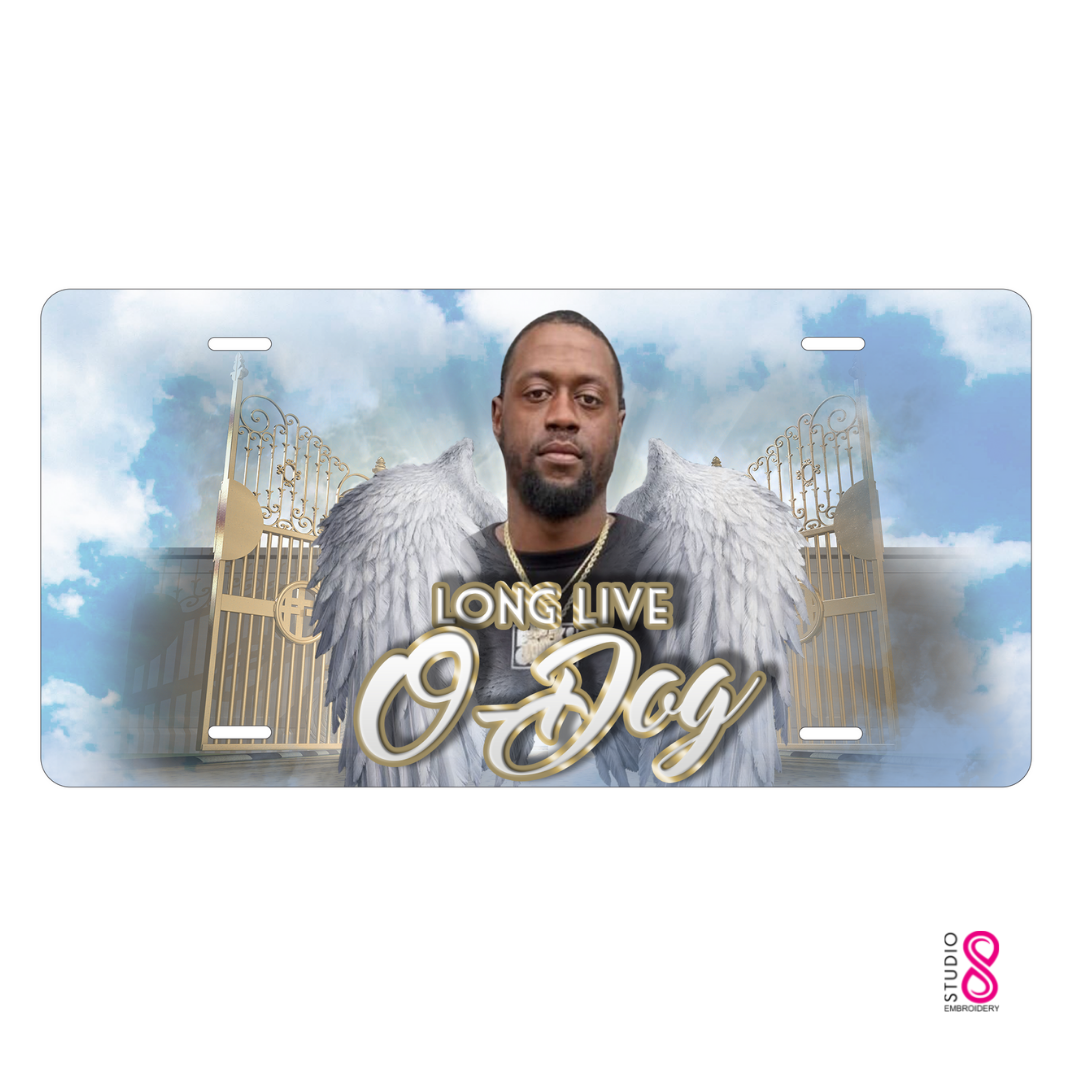 Golden Gate Angel Wings Memorial Custom License Plate