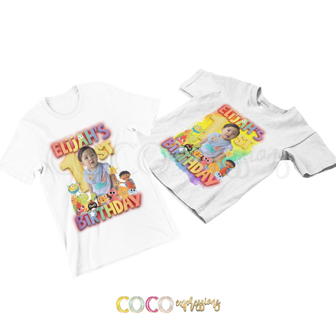 CUSTOM ORDER: Super Simple Songs Birthday Shirt, Custom Birthday Shirt for Boys, Family Shirts, personalized birthday shirt