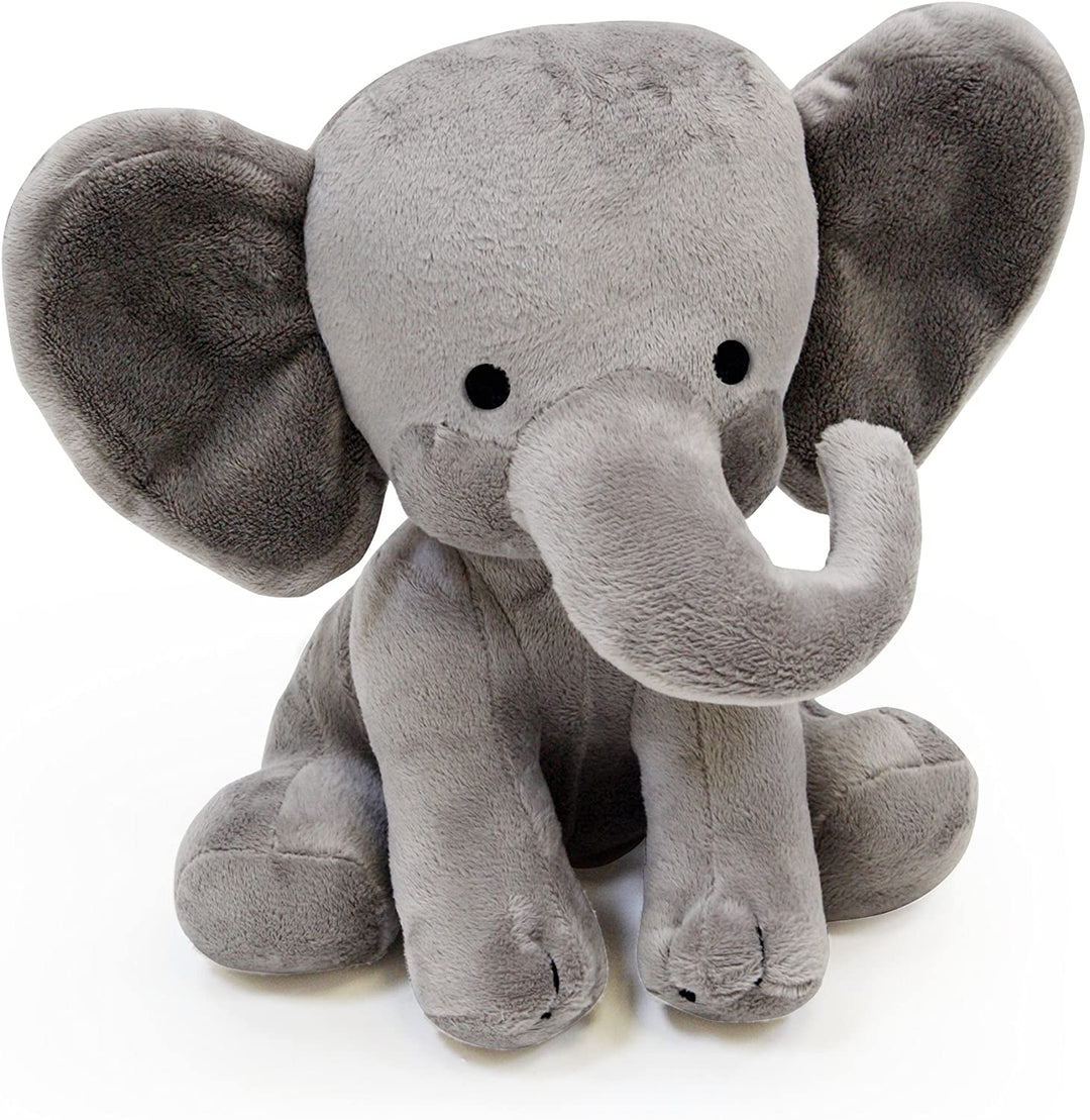 Custom Birth Stat Elephant Stuffed Animal - Hearts