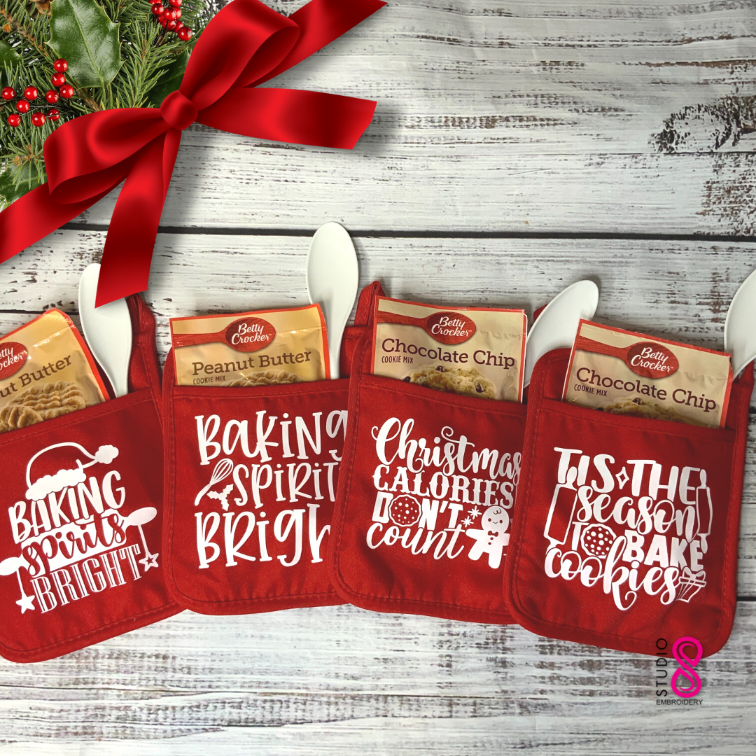 Christmas Potholder | Stocking Stuffer | Co-Worker Gift | Holiday Gifts under $10.00