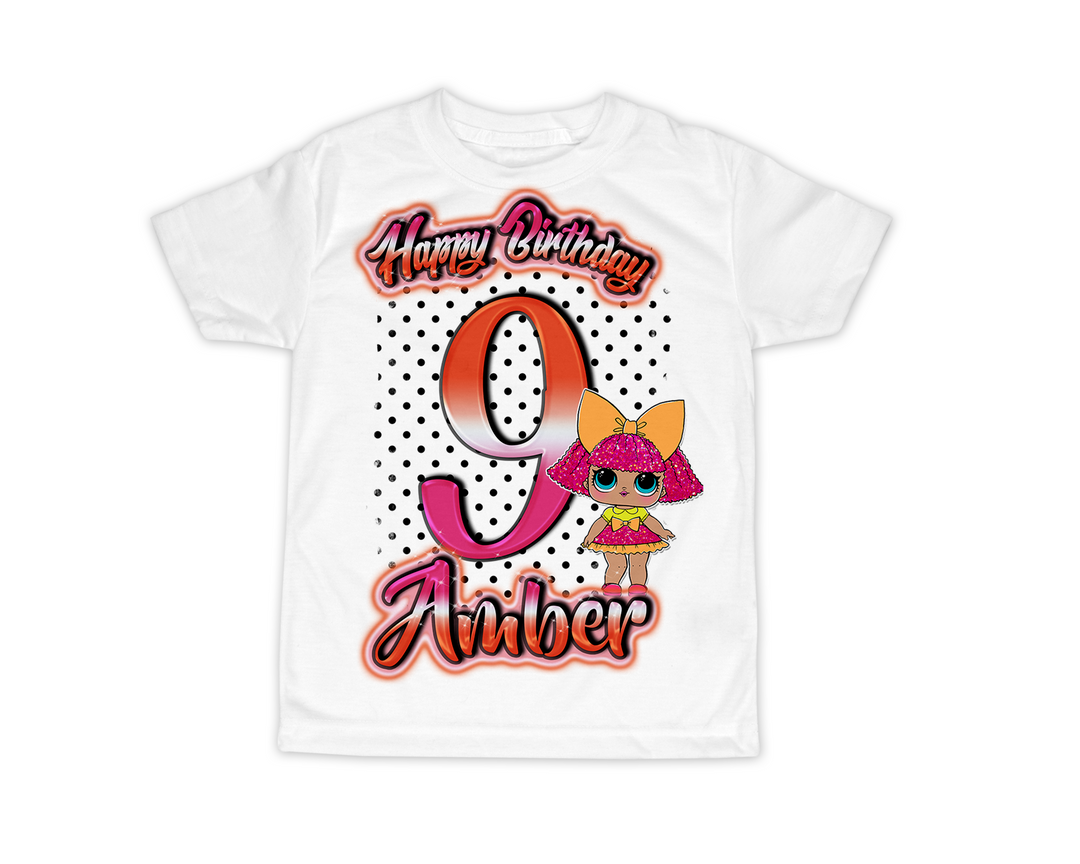 LOL Dolls Inspired Birthday Shirt, Custom Birthday Shirt for Girls, Family Shirts, personalized birthday shirt