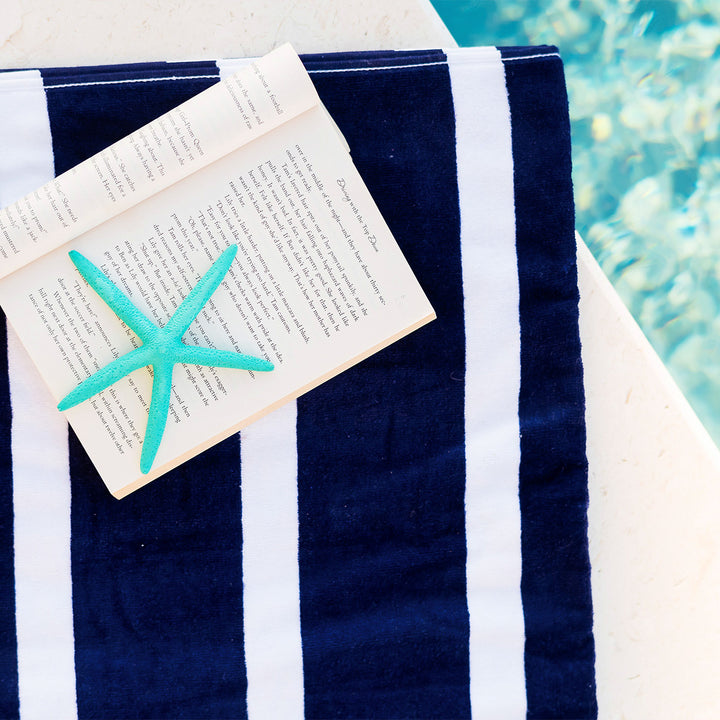 Navy Stripe Towel