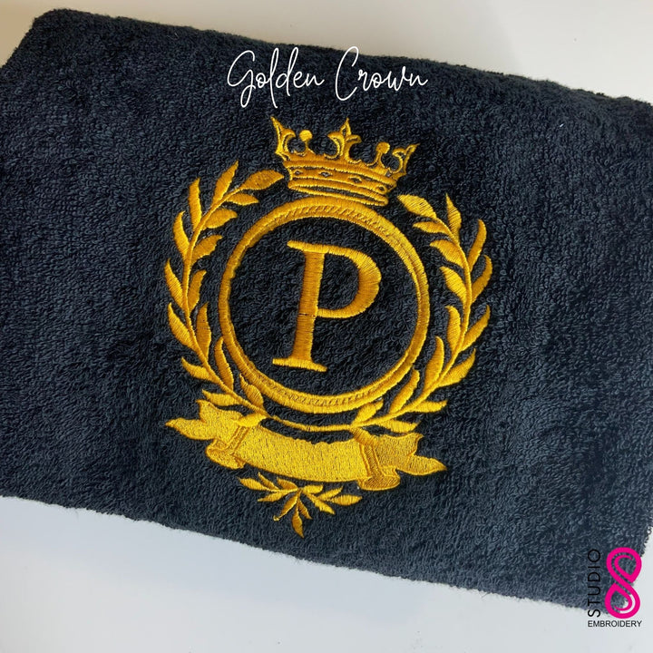Royal Crown Custom Monogrammed Towel