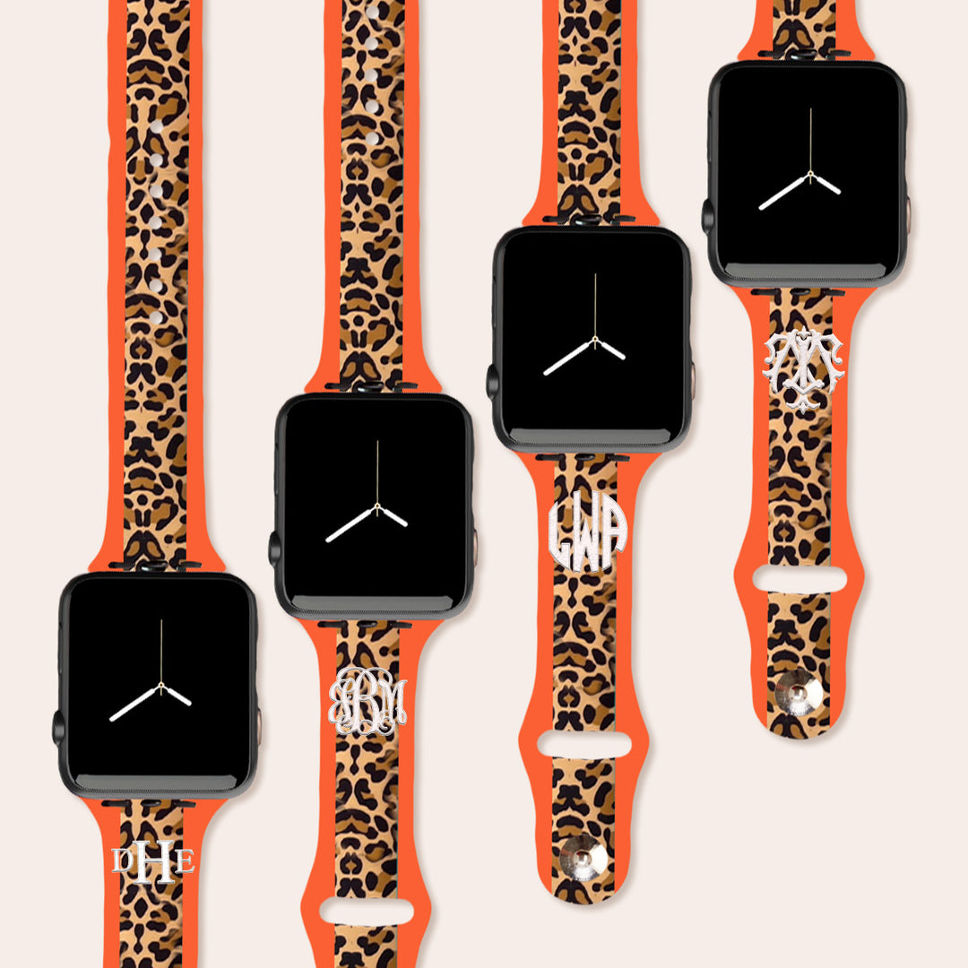 Orange Leopard Watch Bank