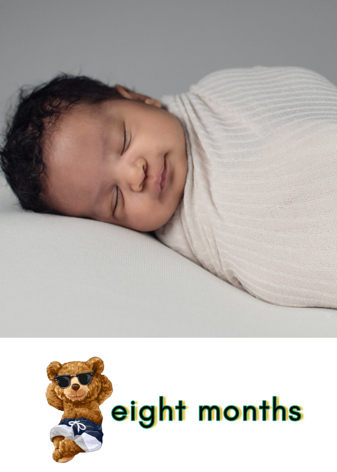 Chill Teddy Bear 12-Mth Growth Cards