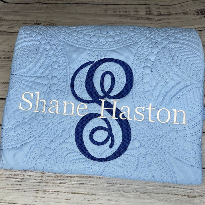 Personalized Heirloom Baby Blanket - Monogram