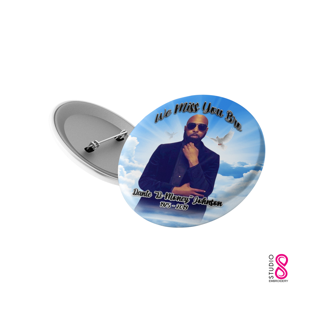 In Loving Memory, Rest in Peace Memorial Custom Pinback Button